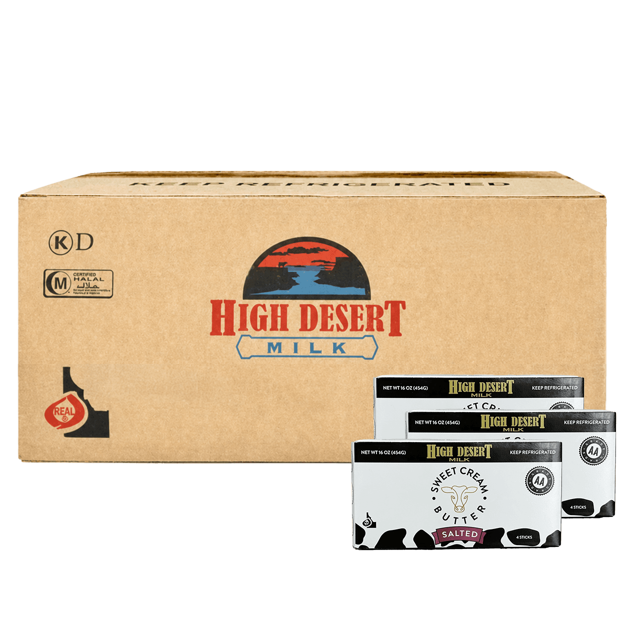 High Desert Milk salted butter quarters case