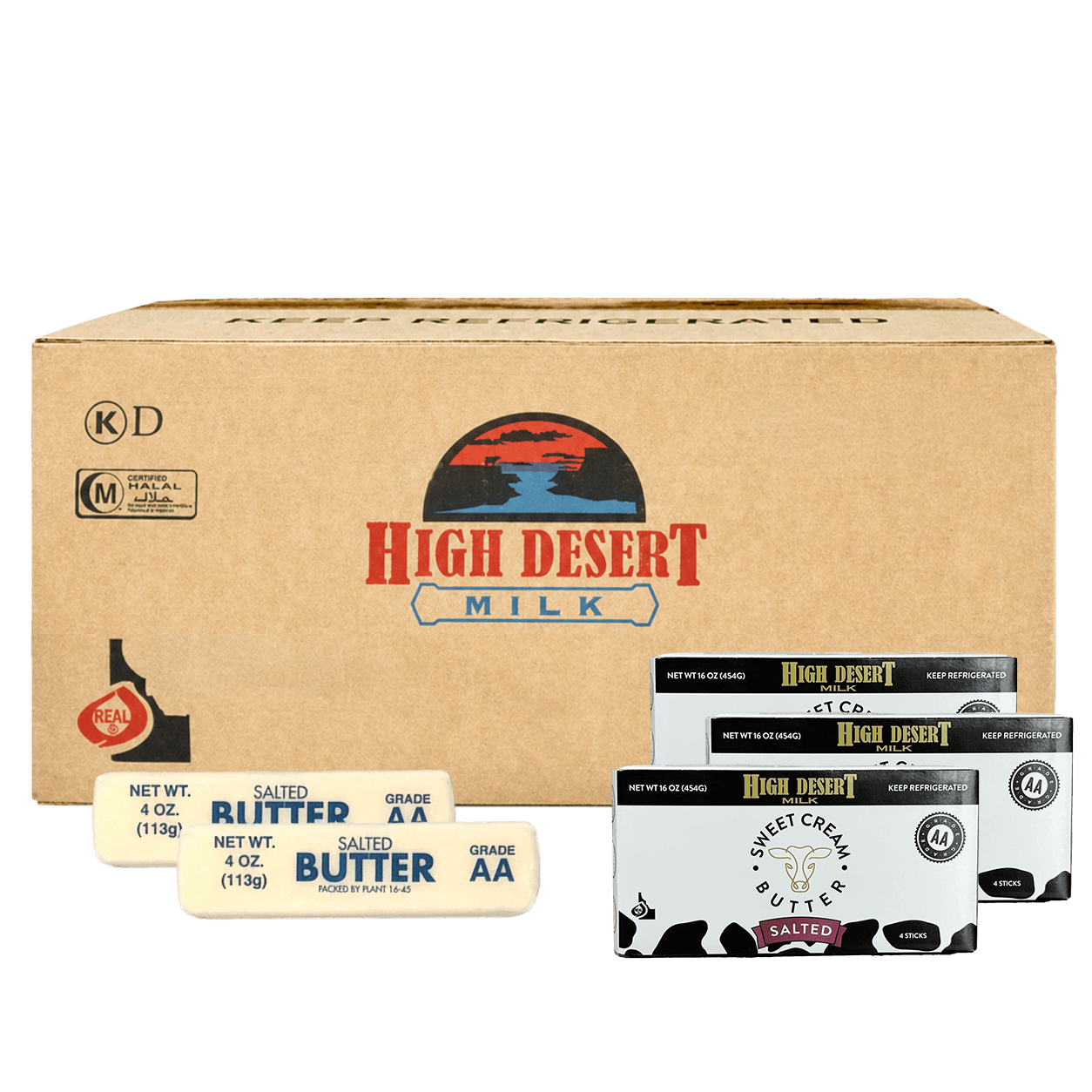 High Desert Milk salted butter quarters case