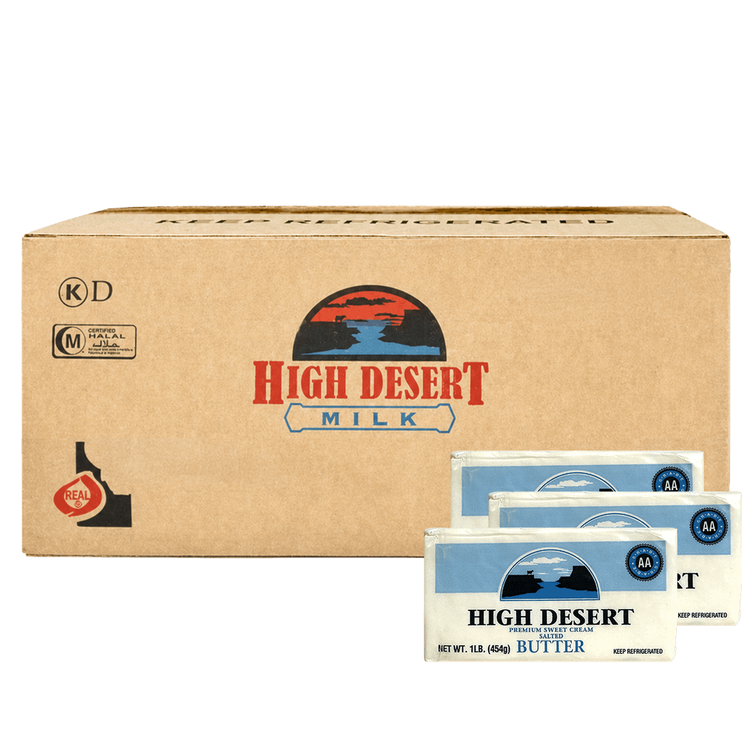 High Desert Milk salted one-pounder butter case
