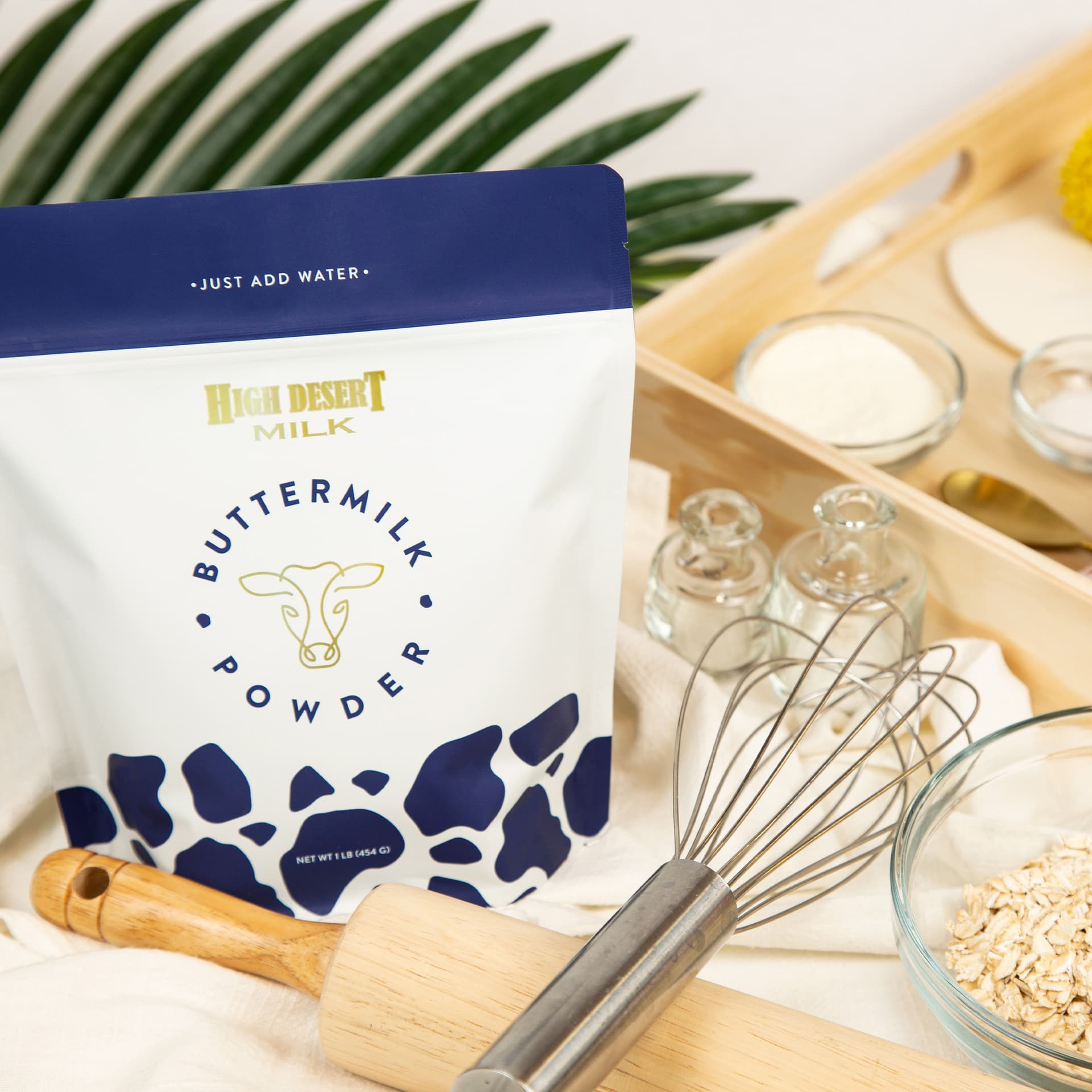 Baked goods made with buttermilk powder