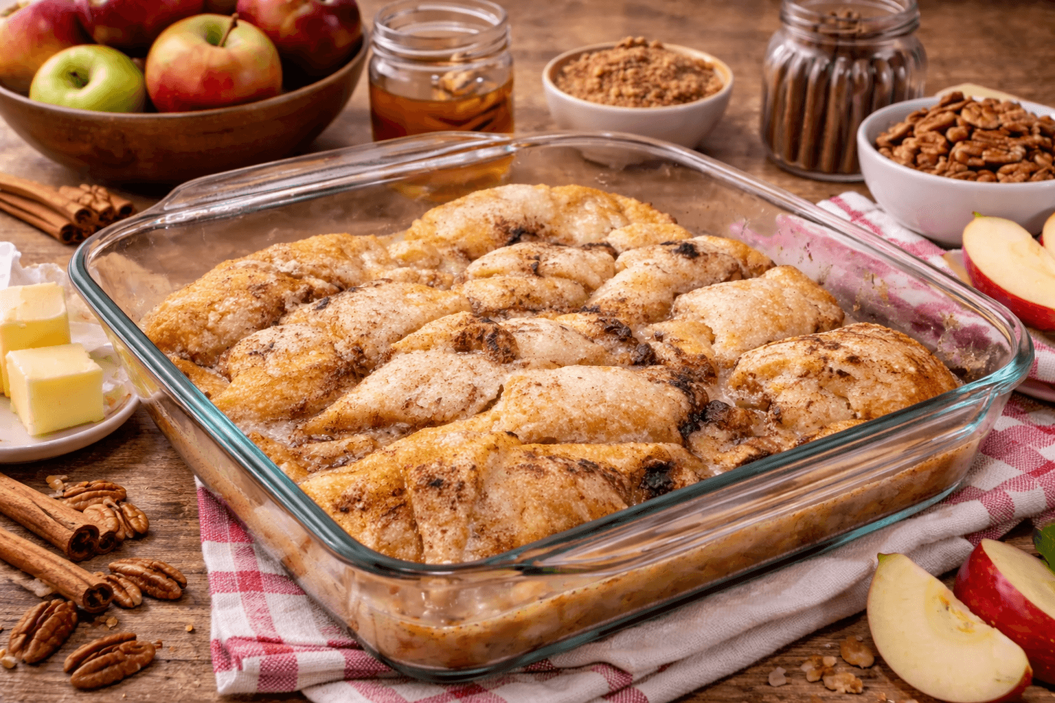 Sticky Cinnamon Croissants