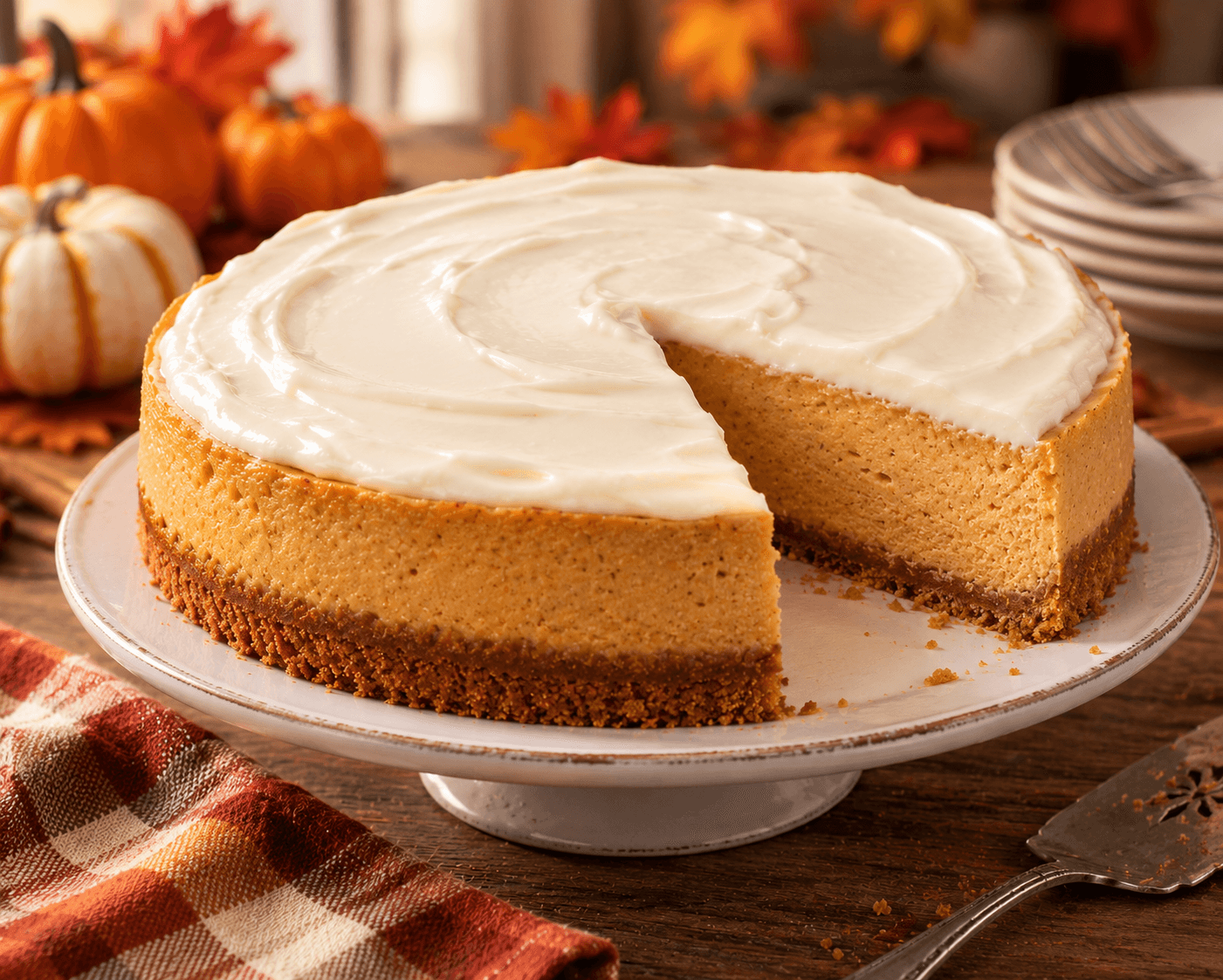 Decadent Pumpkin Cheesecake
