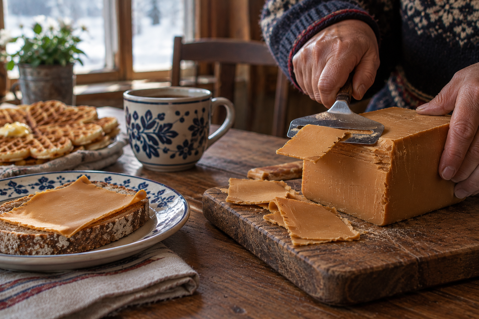 Norwegian Brunost Brown Cheese