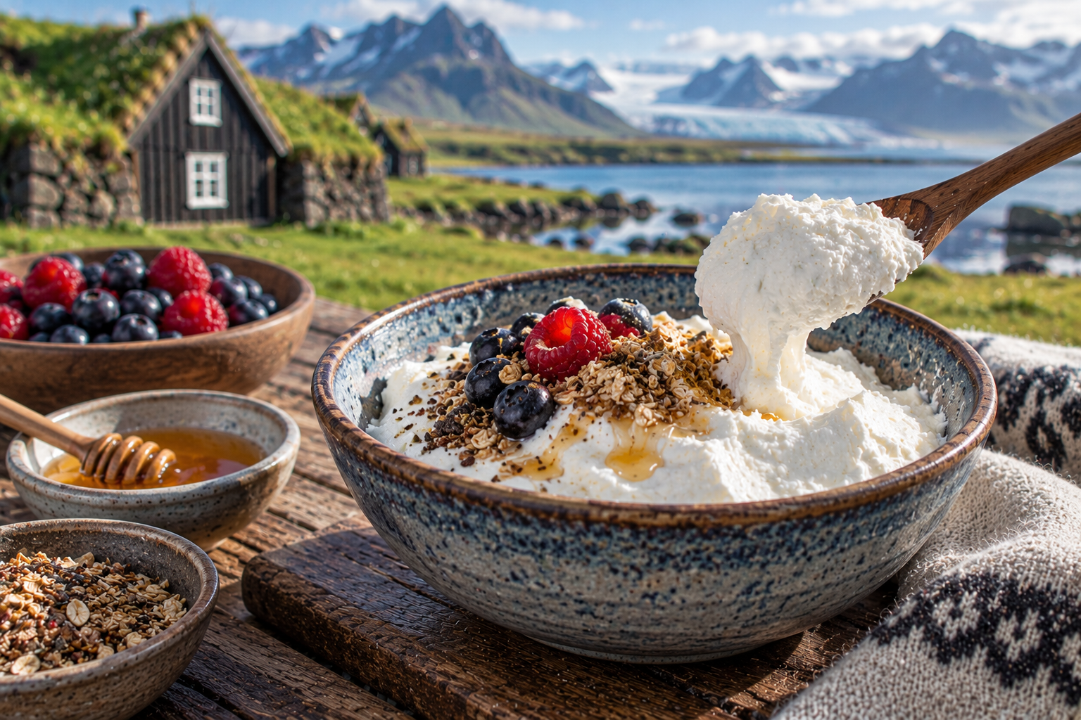 Traditional Icelandic Skyr with Berries
